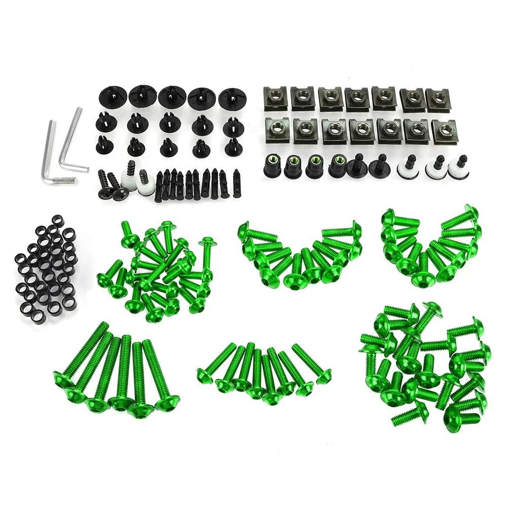 

M6 M5 Fairing Bolts Kit Bodywork Fasteners Screws Nut FOR KAWASAKI ER5 ER6F ER6N EX250E EX250F EX500R GTR1400 H2 H2R KLE500