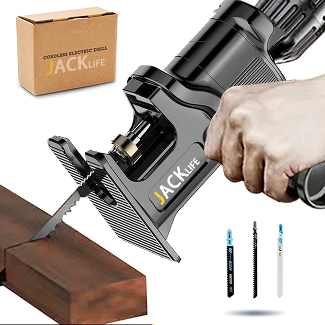 Screwdriver Conversion Head, Electric Drill to Electric Saw, Household Reciprocating Saw, Multifunctional, Wood Tools 1