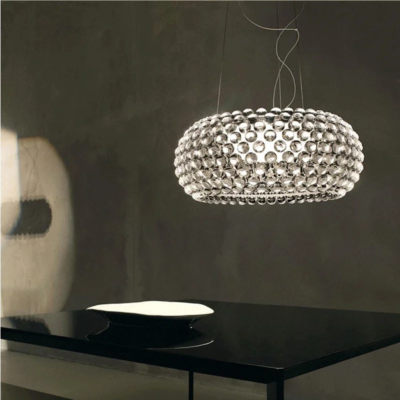 Foscarini Caboche LED Hanging Chandeliers Modern Acrylic Ball Pendant Light Living Room Restaurant Decor Art Classical Luminaria
