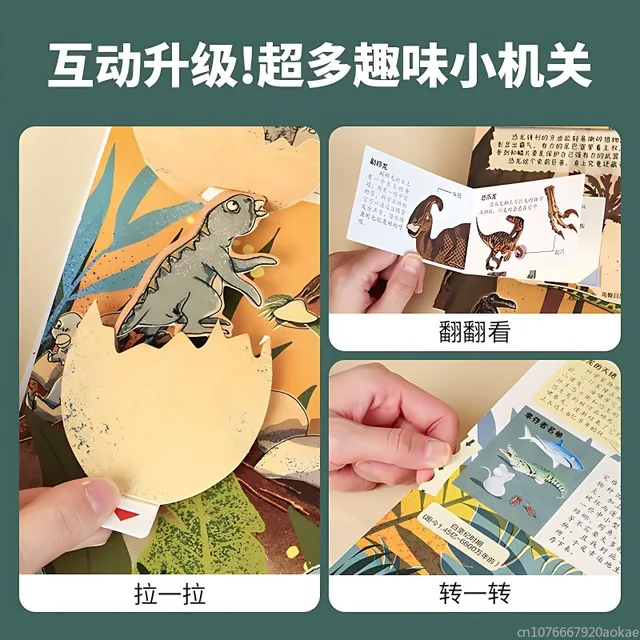 Livro Pop-up 3D: Os Segredos dos Dinossauros