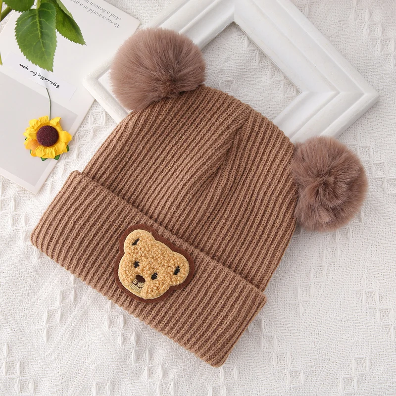 Adorable Fox Design Knitted Baby Winter Hat Soft Beanie Cap for Newborn Infant Warm Cold Weather Accessories and Gift