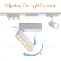 Ultra Thin Magnetic Led Track Light DC48v Flexible Fixture Ceiling Surface Mounted Led System Ceiling Lamp Rail Spotlight Home 2