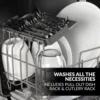 FDW05ASBWHA Portable Countertop Dishwasher with 5-Liter Built-in Water Tank, 5 Programs, Baby Care, Glass & Fruit Wash, Black 4
