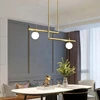 Modern Nordic Chandelier LED Minimalist Hanging Lamp Glass Pendant Light for Home Decoration Dining Table Restaurant Appliances 6