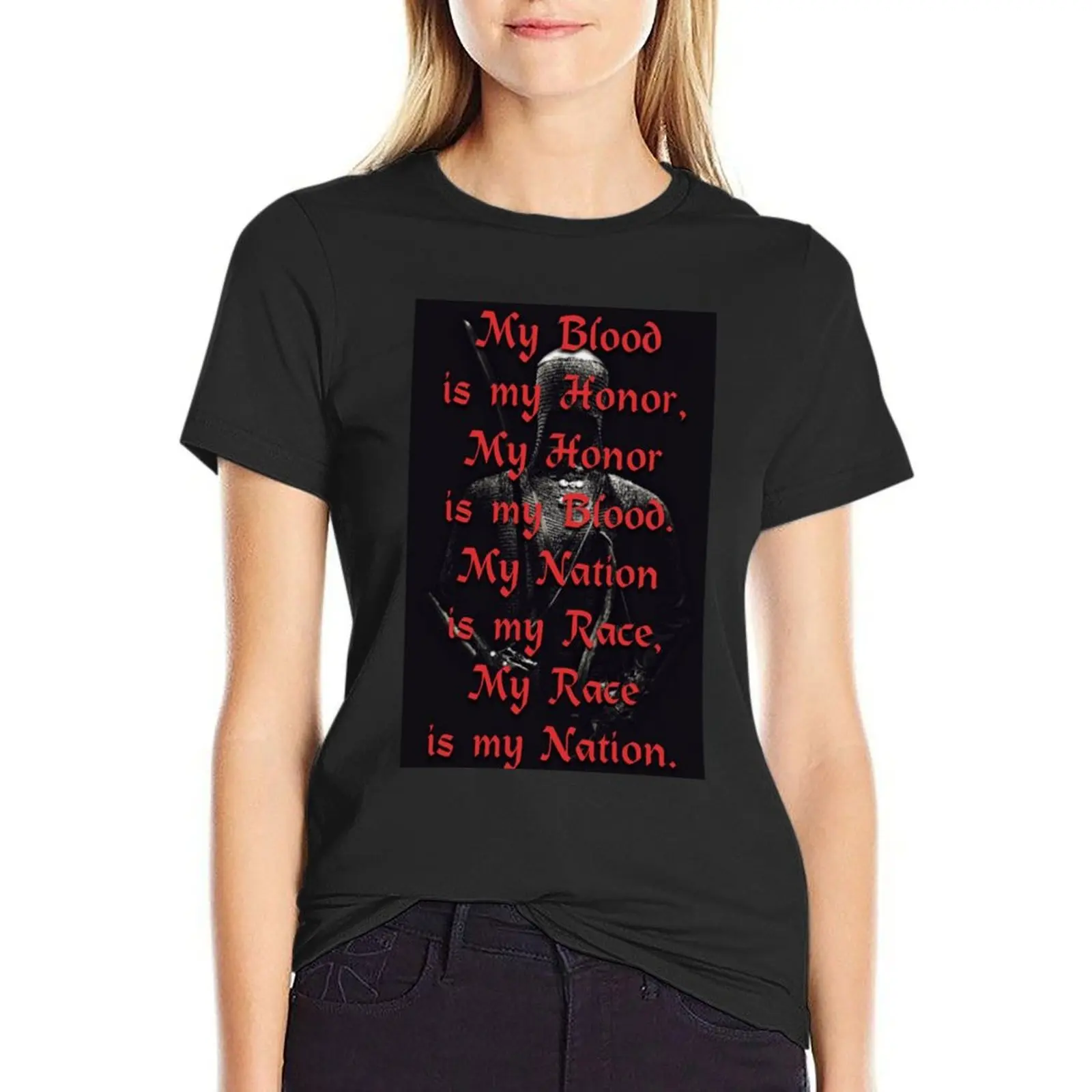 

Blood & Honor T-shirt tees summer clothes Blouse fashion woman blouse 2024