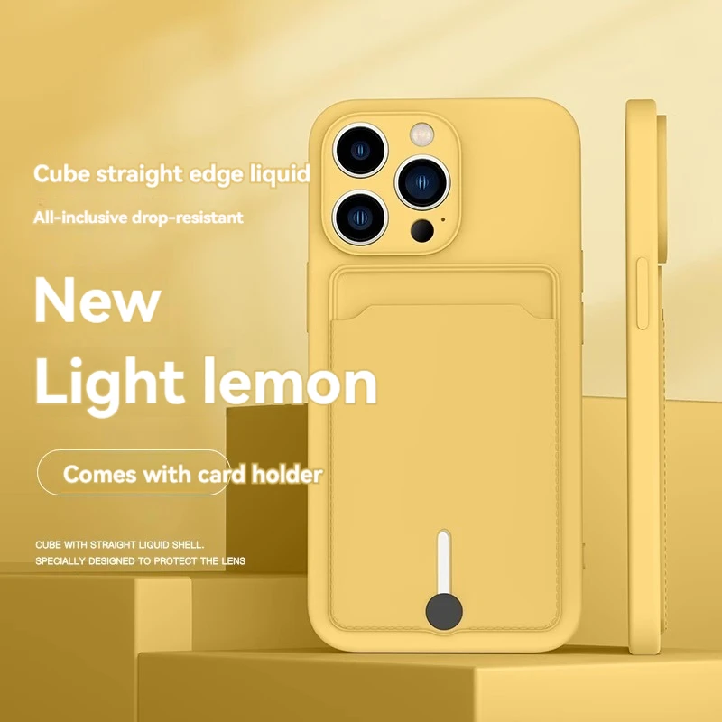 ตัวเลือกสินค้า เคสซิลิโคน TPU นุ่ม ใส่บัตรได้ สำหรับ iPhone
