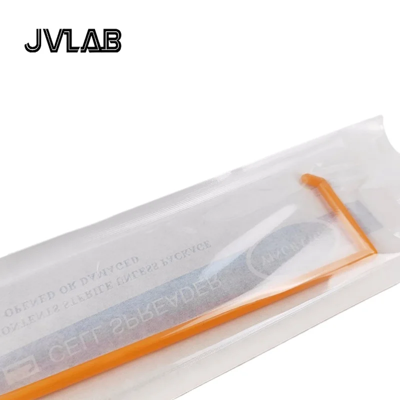 Cell Spreader L-shape Polystyrene Cell Culture Dish Coating Stick Orange Seeded Push Scraper Sterile Individually Packing