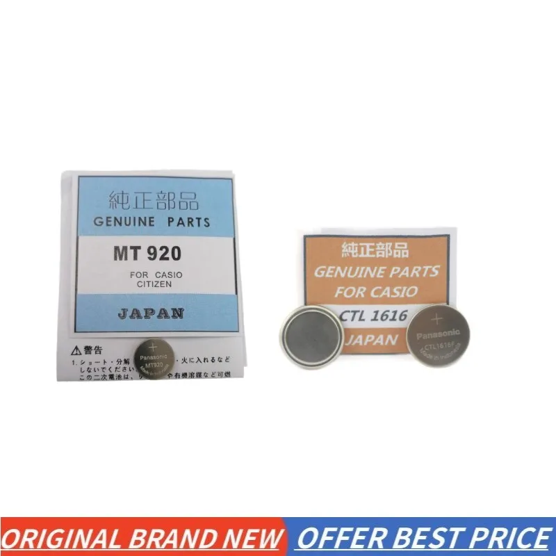 Ctl920 Ctl1616 Ctl920F Ctl1616F Mt920 Ml2016 Per Casio Citizen Solar Button Cell Watch Batteria Ricaricabile A Energia Fotocinetica