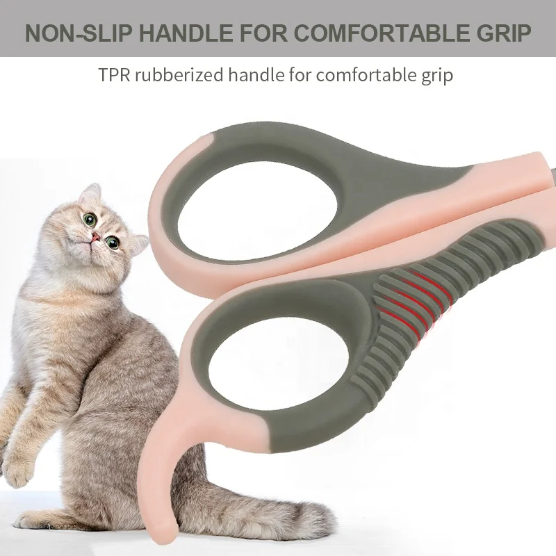 Pet Nail Clippers Anti-shearing Blood Line Round Hole Small Blind Clippers Dog and Cat Nail Cleaning Tool Pet Grooming