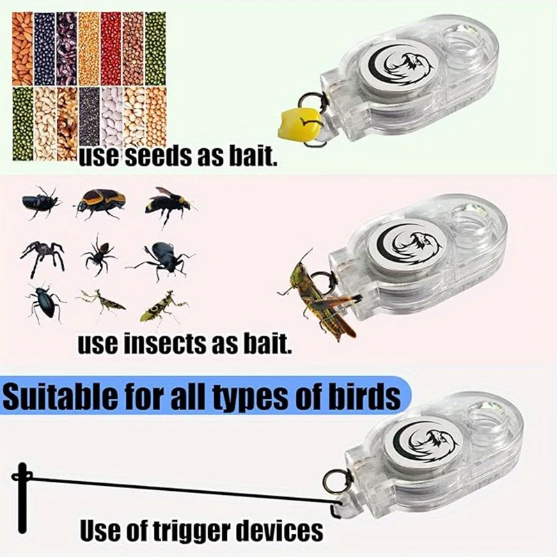 Multi functional hunting keychain quick setting trap clip durable PE material suitable for capturing chickens and ducks animal cage clamp