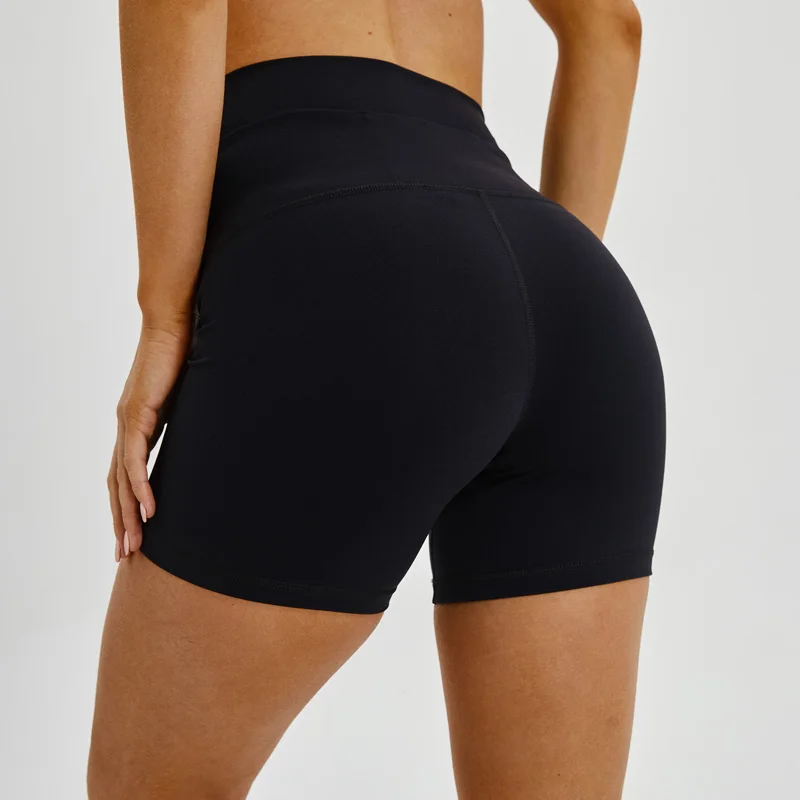Nepoagym Women Workout Shorts with Waist Pocket Comfortable Running Shorts Biker