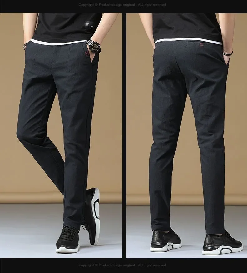 

Golf Supplies Men's Golf Wear 2024 Spring Casual Pants Golf Clothing Men Elastic Waist Straight Leg Pants Korean Golf Pants