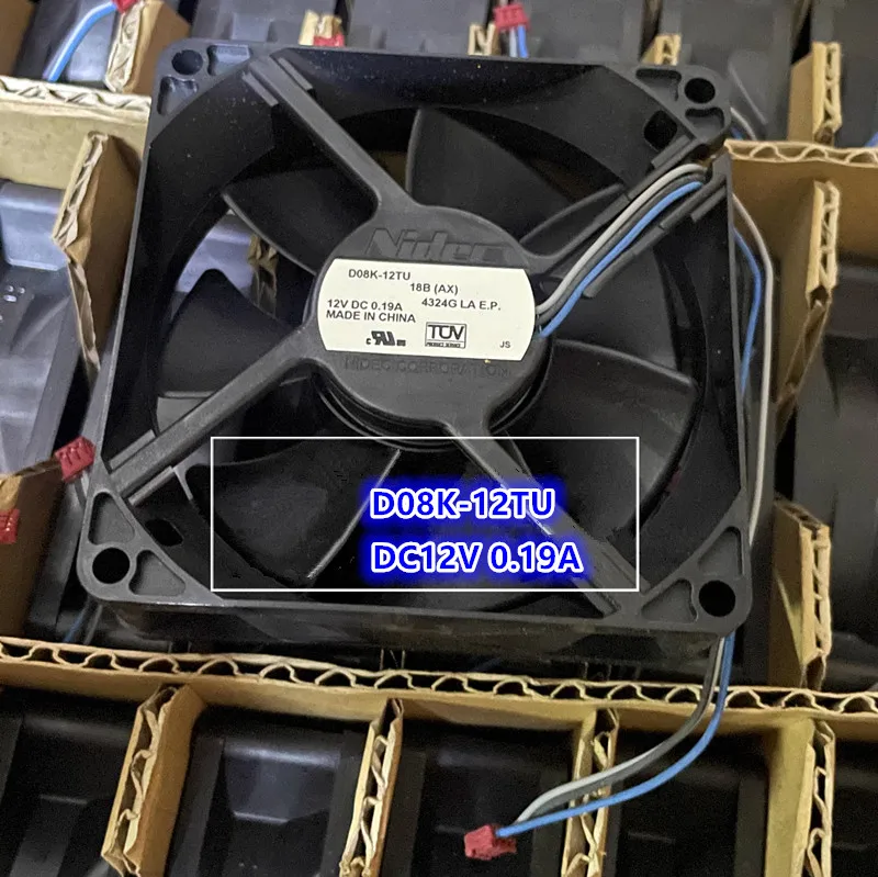 8025 8cm projector cooling fan D08K-12TU 12V 0.19A 3wires~