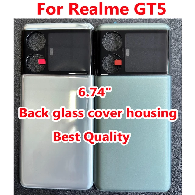 Best Glass Back Battery Cover For Realme GT5 GT Housing Lid Rear