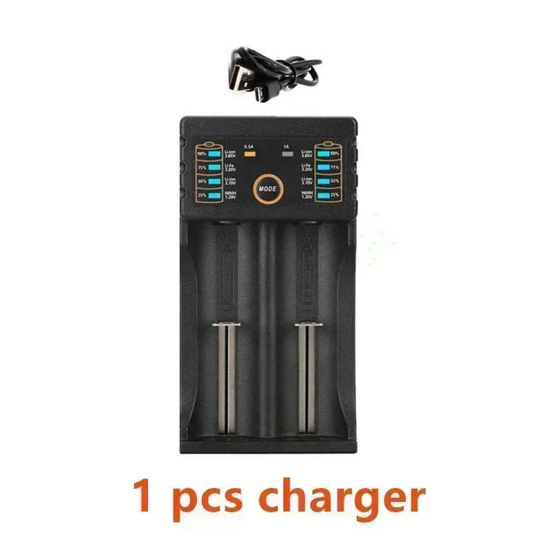 Rechargeable lithium-ion battery 18650 3.7V 3000mAh VTC6 30A including charger package flashlight toy choice