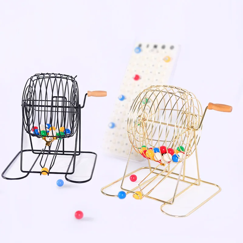 Bingo and Lottery Machine, Raffle Prop, Manual Selection Number Annual Meeting Activity Merchants, Mini Children Lucky Party Gam