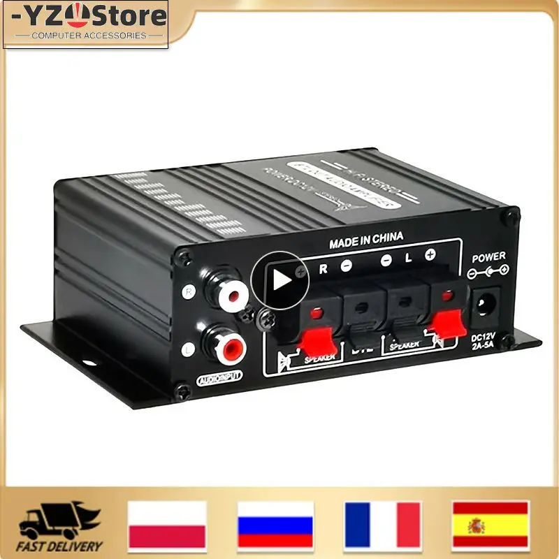

Цифровой домашний усилитель мощности, усилитель звука, Hi-Fi стерео сабвуфер, музыкальный плеер, усилитель звука, FM-радио, микрофон, для автомобиля и дома
