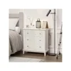 3-Drawer Fully-Assembled Flower Motif Dresser, Nightstand for French Country, Farmhouse，Modern, Rustic Style 5