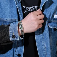 HX nouveau Guochao hommes Bracelet personnalité rétro transfert rotatif neuf yeux perle Bracelets haut de gamme cadeau bijoux de mode 6