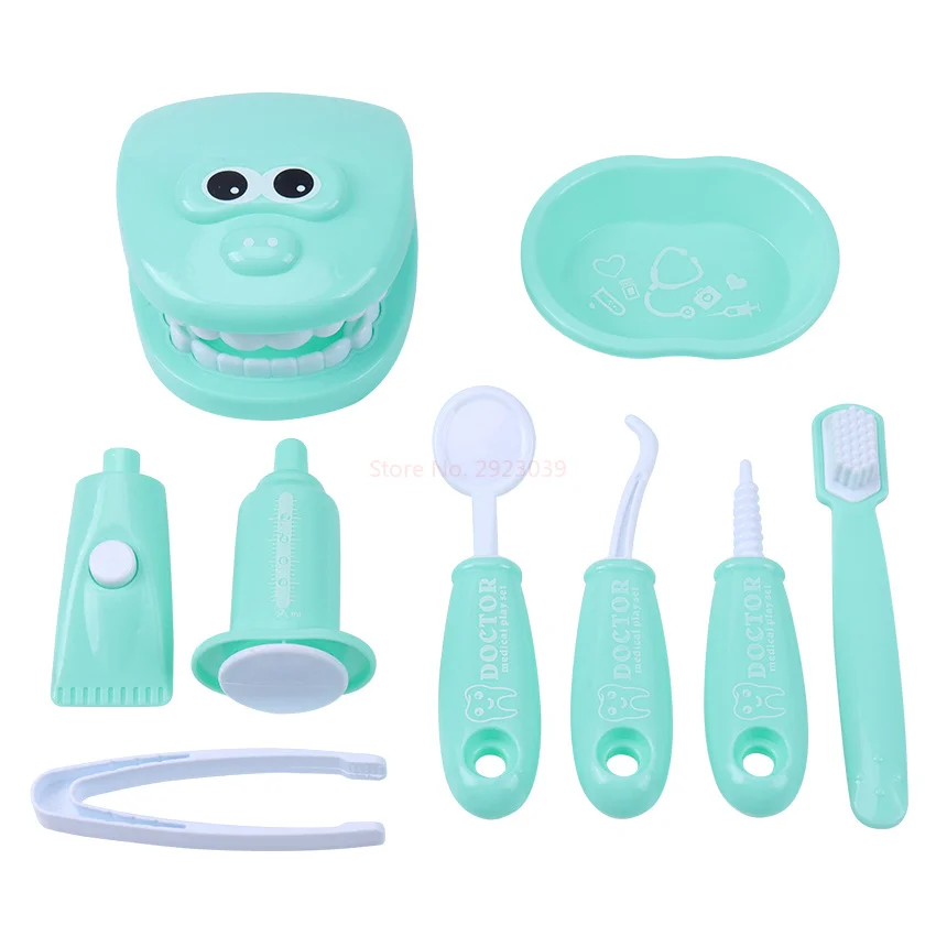 Bleu - Petit médecin et infirmière jouets pour enfants, ensemble de simulation de dentiste Bleu - Petit médecin et infirmière jouets pour enfants, ensemble de simulation de dentiste