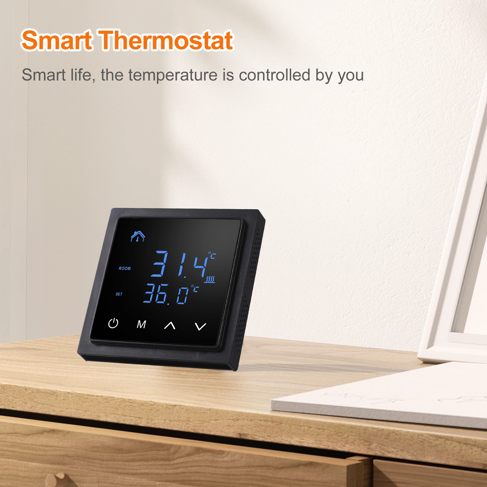 Advanced Smart Thermostat with LED Touchscreen for Floor Heating Systems