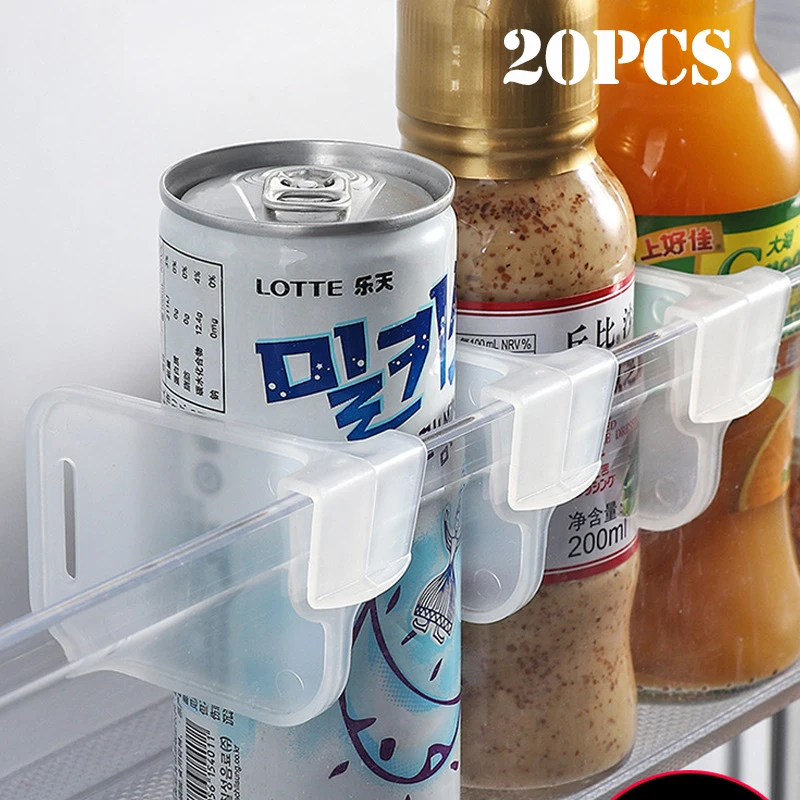 10/20pcs Refrigerator Storage Partition Board Retractable Plastic