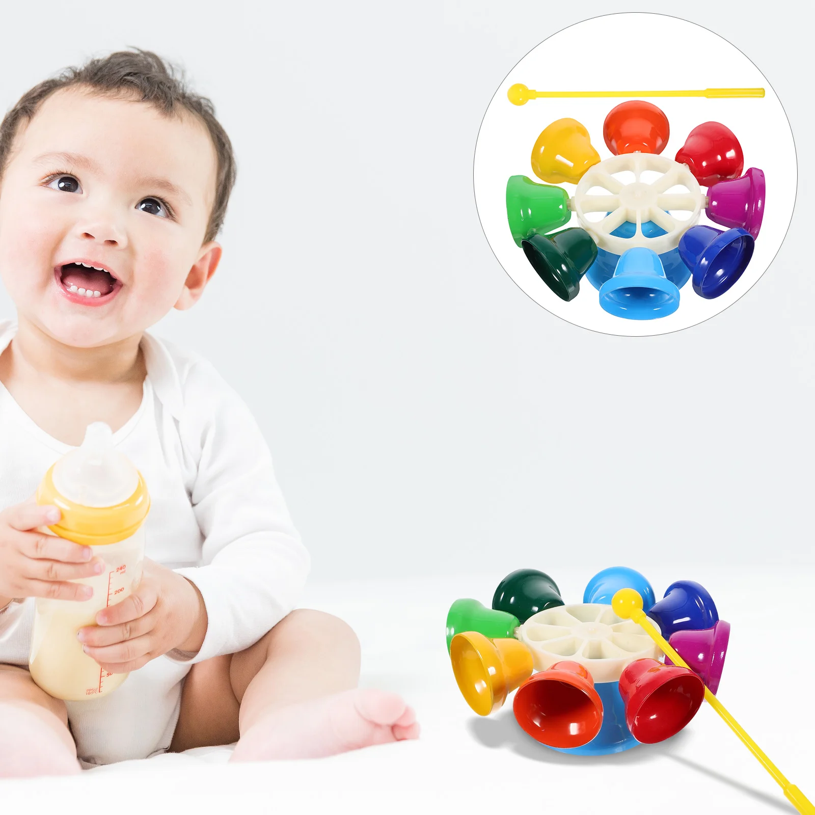 

Class Bell Colorful Hand Rattles Notes Musical Toys Orff Percussion Instruments Children Baby Early Musical Education