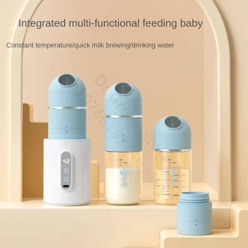 Dr.Green Newborn Baby Bottle 4S Thermostatic Glass 150+240mL Gift Set Sealed isolation Fast milk filling Removable/Washable
