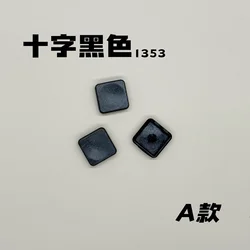 Ultra Thin Mechanical Keyboard Keycaps - Low Profile Black & White PBT with Translucent Design - 100 PCS (Black - A)