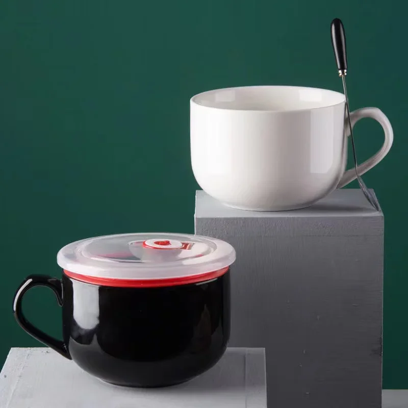 Large Capacity 700ml Ceramic Mug and Bowl - Versatile and Novelty Gift