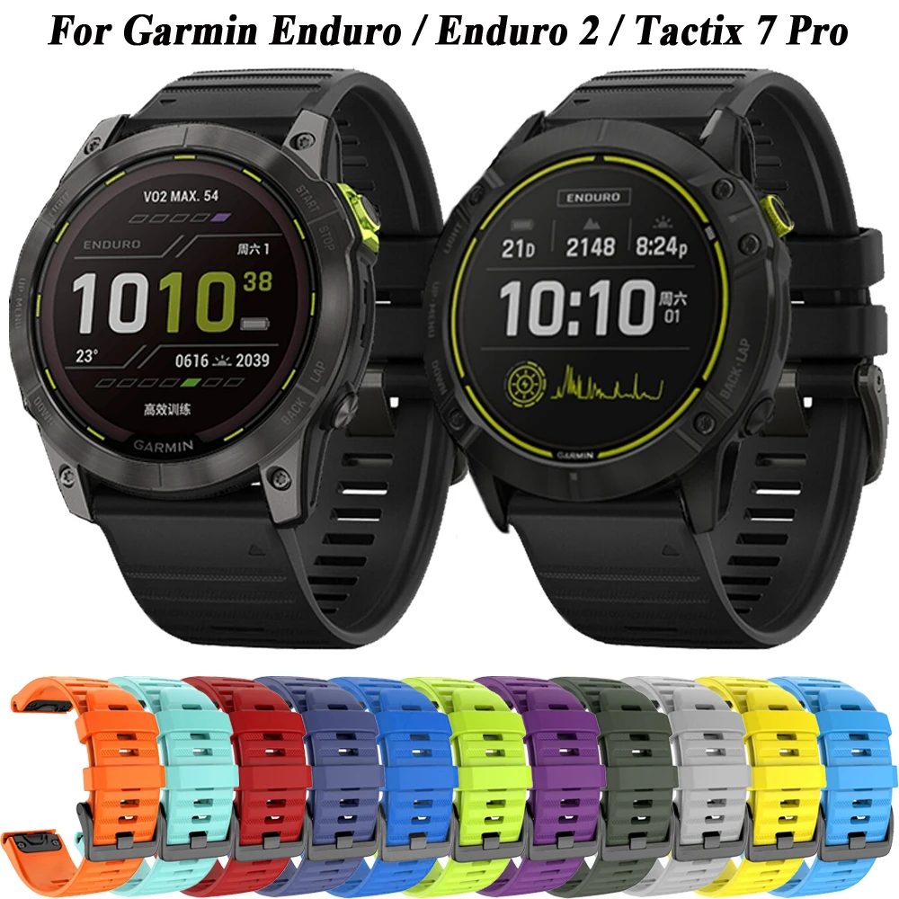 Enduro 2 Per Garmin Tactix 7 Pro Cinturino Cinturino Cinturino Per Garmin Fenix 3 3Hr Forerunner 935 945 Cinturino In Silicone Quickfit
