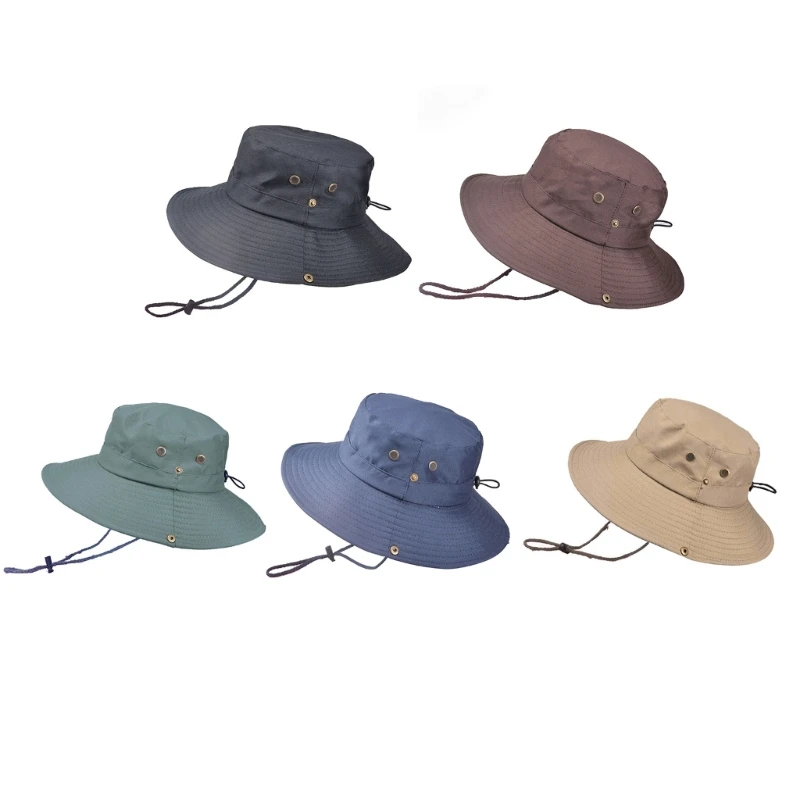 

Men Hiking Hat Panama Hat SunProtection Fishing Hat Men SunHats UvProtection Wide Brim Camping Hat Mountaineering Hat