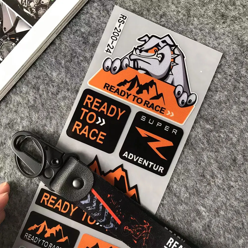 Motorcycle Accessories Embroidery Keychain motorcycle keychain For KTM 390 690 200 Duke 125 RC390 RC200 RC125