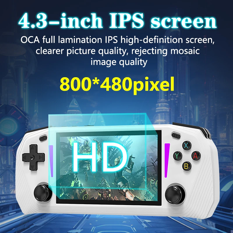 G33 Retro Portable Handheld Game Console 4.3-inch Screen 2500mAh Battery PSP/PS1 Compatible Arcade Gaming Controller_voghion.com