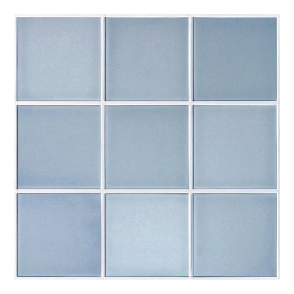 thumbnail image 1 of Pegatinas para azulejos 3D, autoadhesivas, de color verde, para salpicadero de cocina y baño, resistentes al agua, mate, 30 x 30 cm, decoración de pared interior, 1 of 5