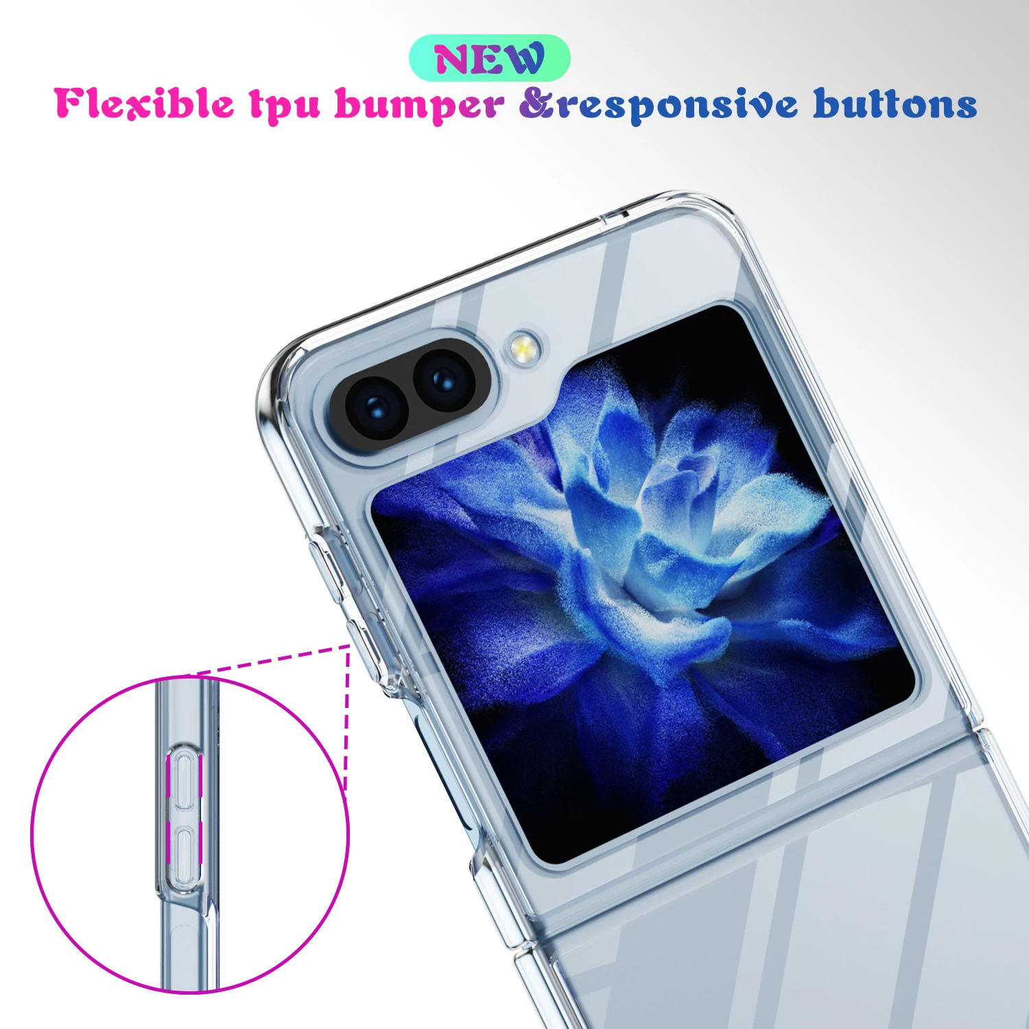Coque de téléphone en acrylique rigide, étui rigide antichoc pour Samsung Galaxy Z Flip 3 4 5 5G Flip5 ZFlip5_voghion.com