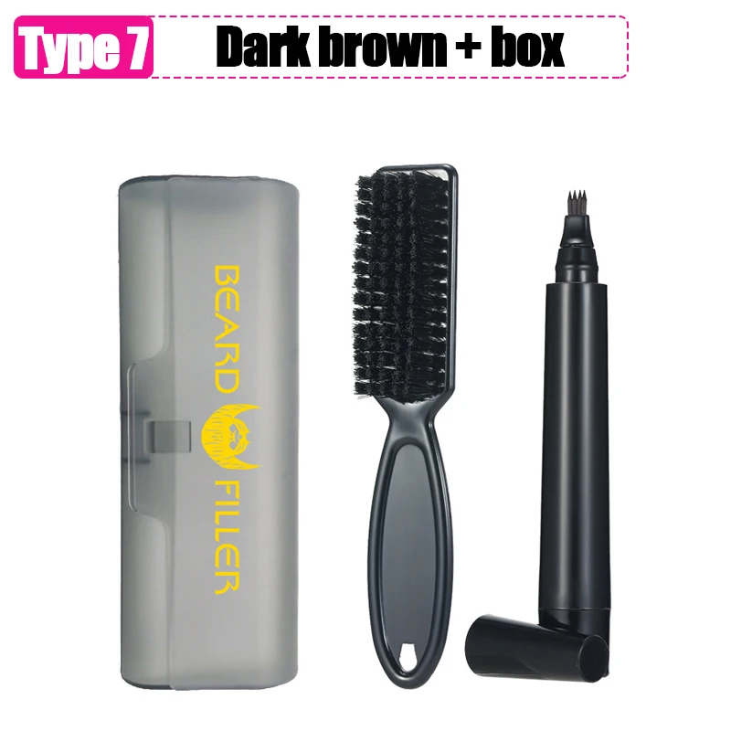 Dark brown with box
