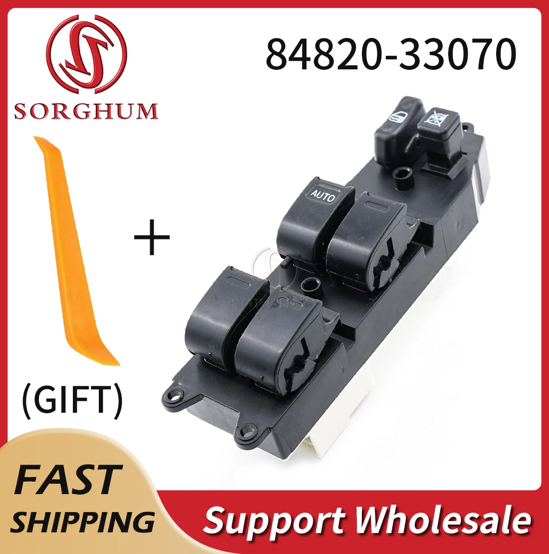 

Sorghum 84820-33070 Car Auto Front Left Electric Power Window Master Switch Button For Toyota Prius 2004-2009 Camry MCV20 SXV20