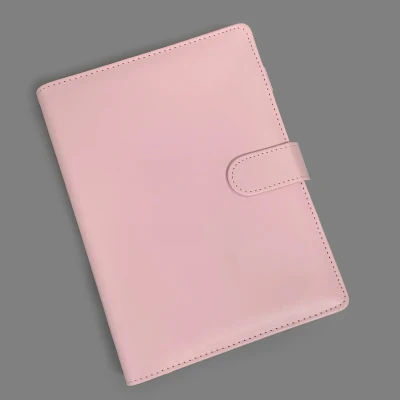 Vibrant A5 PU Leather Photocard Binder – Cute Kpop-Inspired Loose-Leaf Album and Stationery Organizer