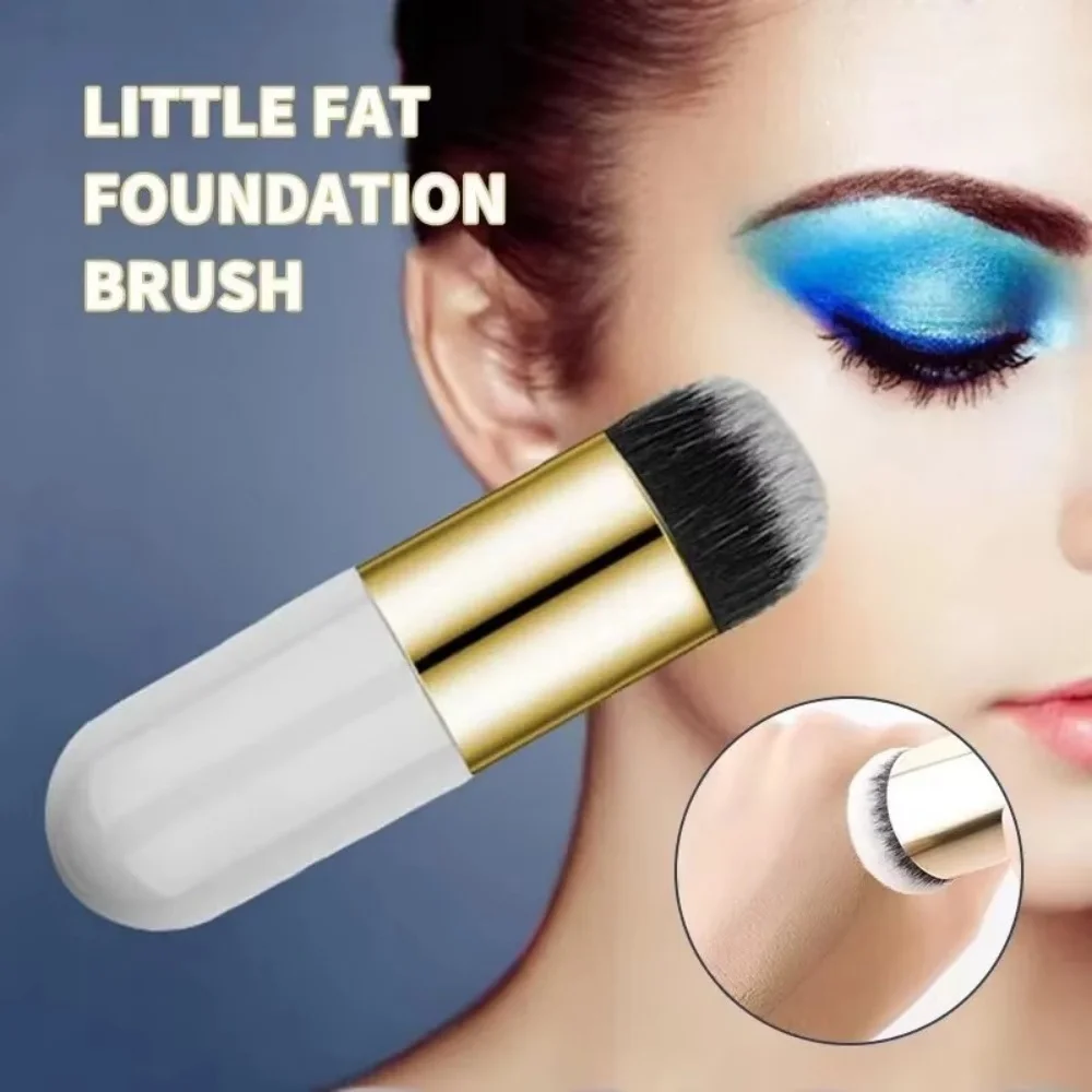 New Fashion Chubby Pier Foundation Brush Mushroom Makeup Brushes Professional Cosmetic Brush Highlight Brush Loose Powder Brush 2