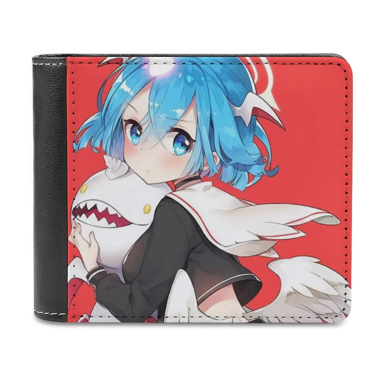 

Rem Re Zero Men's Wallet Pattern Leather Men's Short Wallet Multi-Card Wallet Fashion Purse Rem Re Zero Personalized Wallet