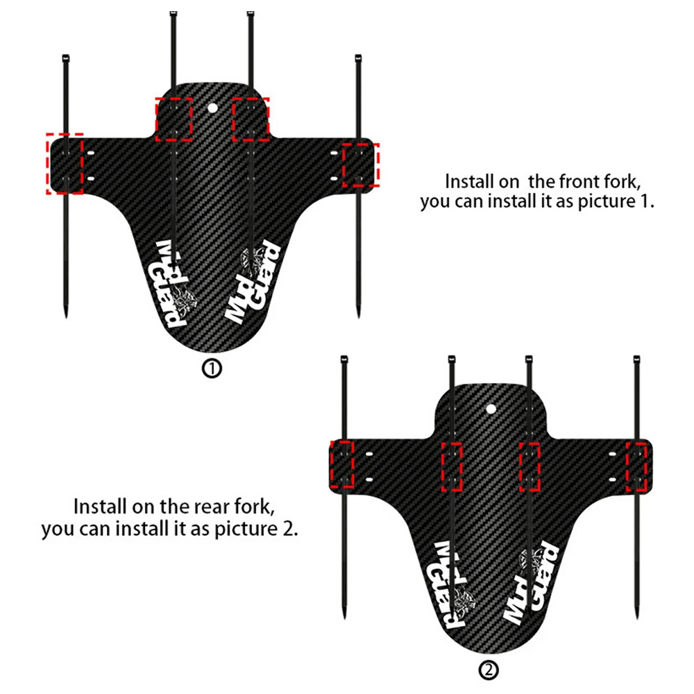 1PC Mountain Bike Colorful Fenders Front Rear Mudguard Saver Mud Water Guard Wings Cycling Accessories Road Bicycle Fender Parts 4