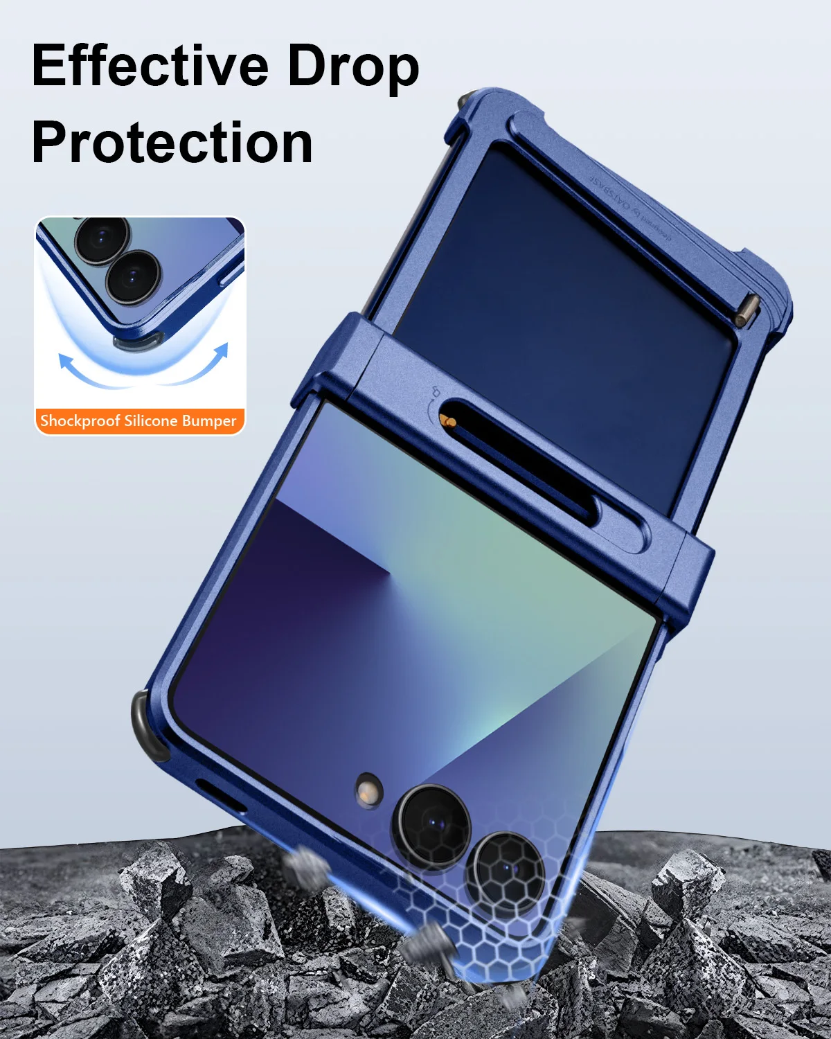 Eary Frame Case for Samsung Galaxy Z Flip 7 for MagSafe Wireless Charging With Hidden Stand 0-90°Adjustable 7 Phone Cover Shell