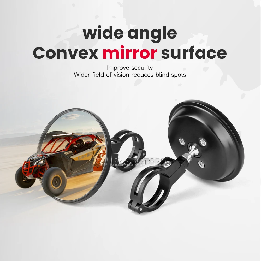 Motorcycle Mirror Motorcycle Mirrors Motorcycle Circular Handle Rearview Wide Angle Mirror For Husavarna 701 SM/Enduro FC350/450 FE250/350/501/450 TC125/250