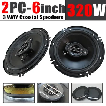 6-Inch 3-Way Car Speakers 1