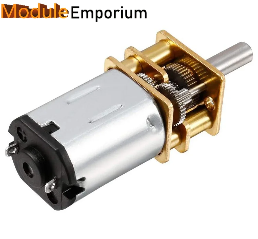 Dc 3V-12V 150Rpm Slow Speed Mini N20 Full Metal Gearbox Gear Reducer Motor Tool Ga12-N20
