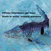 2.4G RC Crocodile Swinging Dragon High Speed Remote Control Simulation Mosasaurus Water Toys Kids Toys Boys Outdoor Game Gifts 3