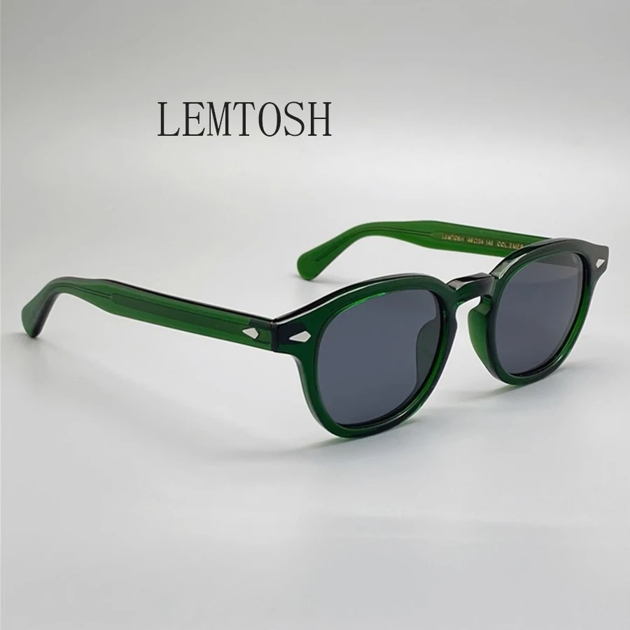 Moda Johnny Depp Occhiali Da Sole Uomo Donna Occhiali Da Sole Polarizzati Marca Vintage Montatura In Acetato Lemtosh Occhiali Da Vista Di Alta Qualità