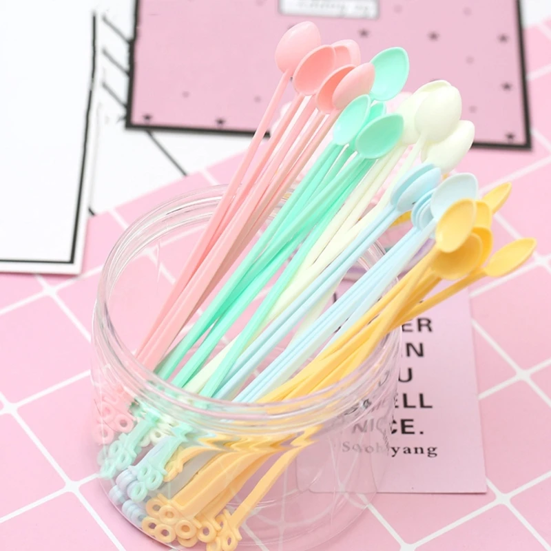 

2/3 упаковки палочек для размешивания ювелирных изделий, стильные кофейные ложки ярких цветов 634D