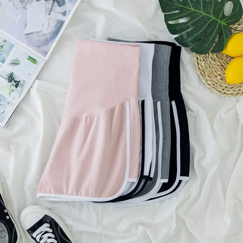 100% Cotton Thin Casual Shorts for Maternity Wide Leg Loose High Waist Belly Home Wear for Pregnant Women Summer Pregnancy Youth pregnant shorts